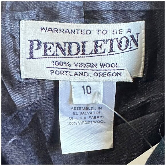 Pendleton Blackwatch Plaid Wool Blazer Jacket Women 10 NWT Virgin Wool Classic - Picture 5 of 14